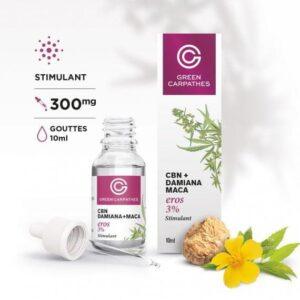 Huile Eros 3% CBN + DAMIANA + MACA (10ml)