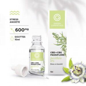 Huile de CBD + CBG 6% passiflore